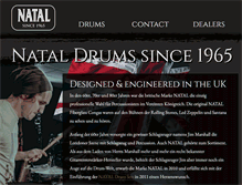 Tablet Screenshot of nataldrums.de